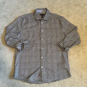 Forever 21 Mens Houndstooth Button Down Top | Size M